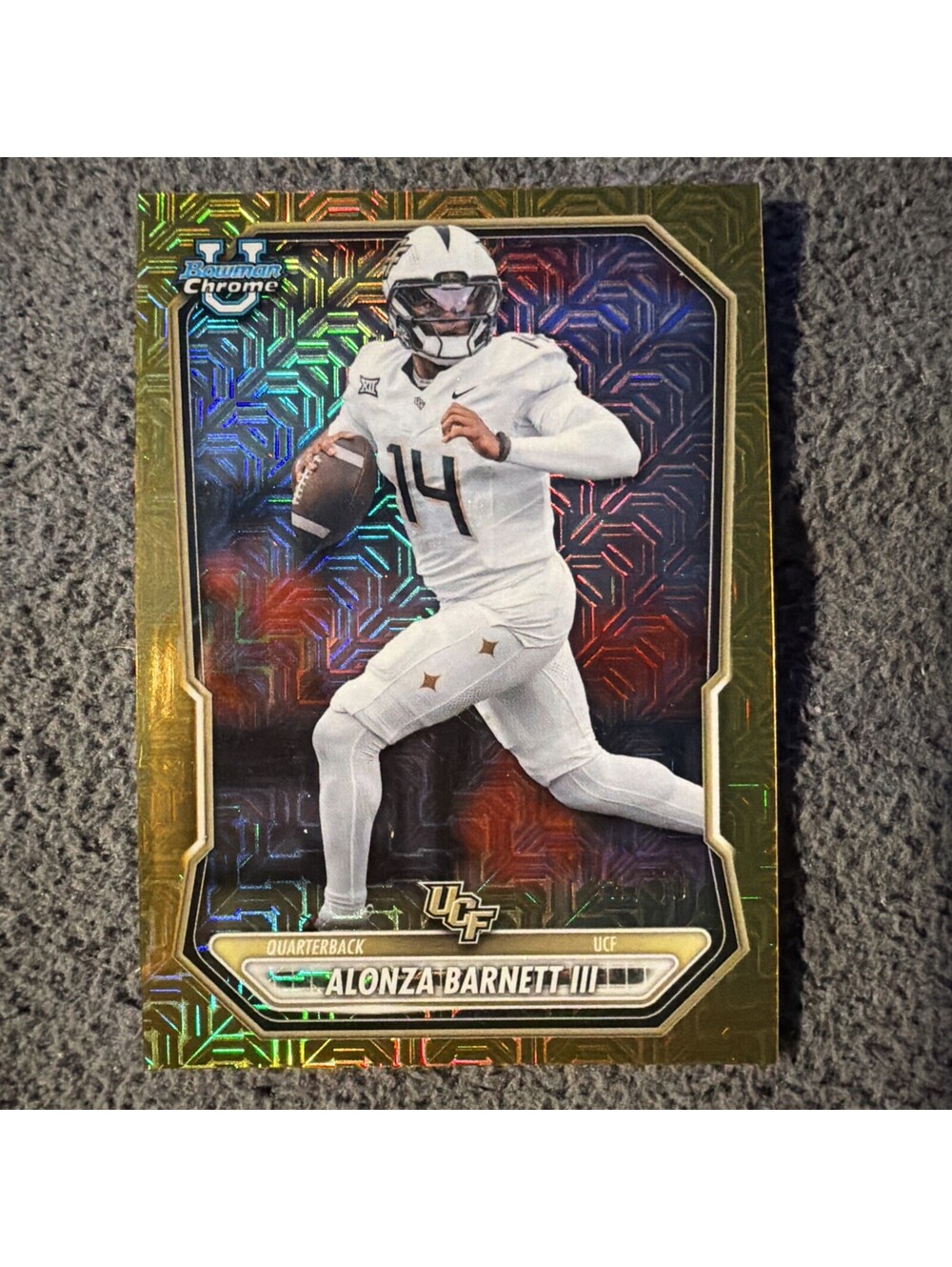 Alonza Barnett III 2026 Bowman Chrome Gold Mojo Refractor #’d 36/50